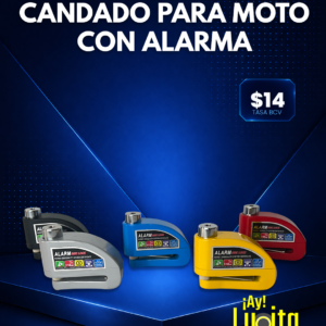 Candado de moto con alarma